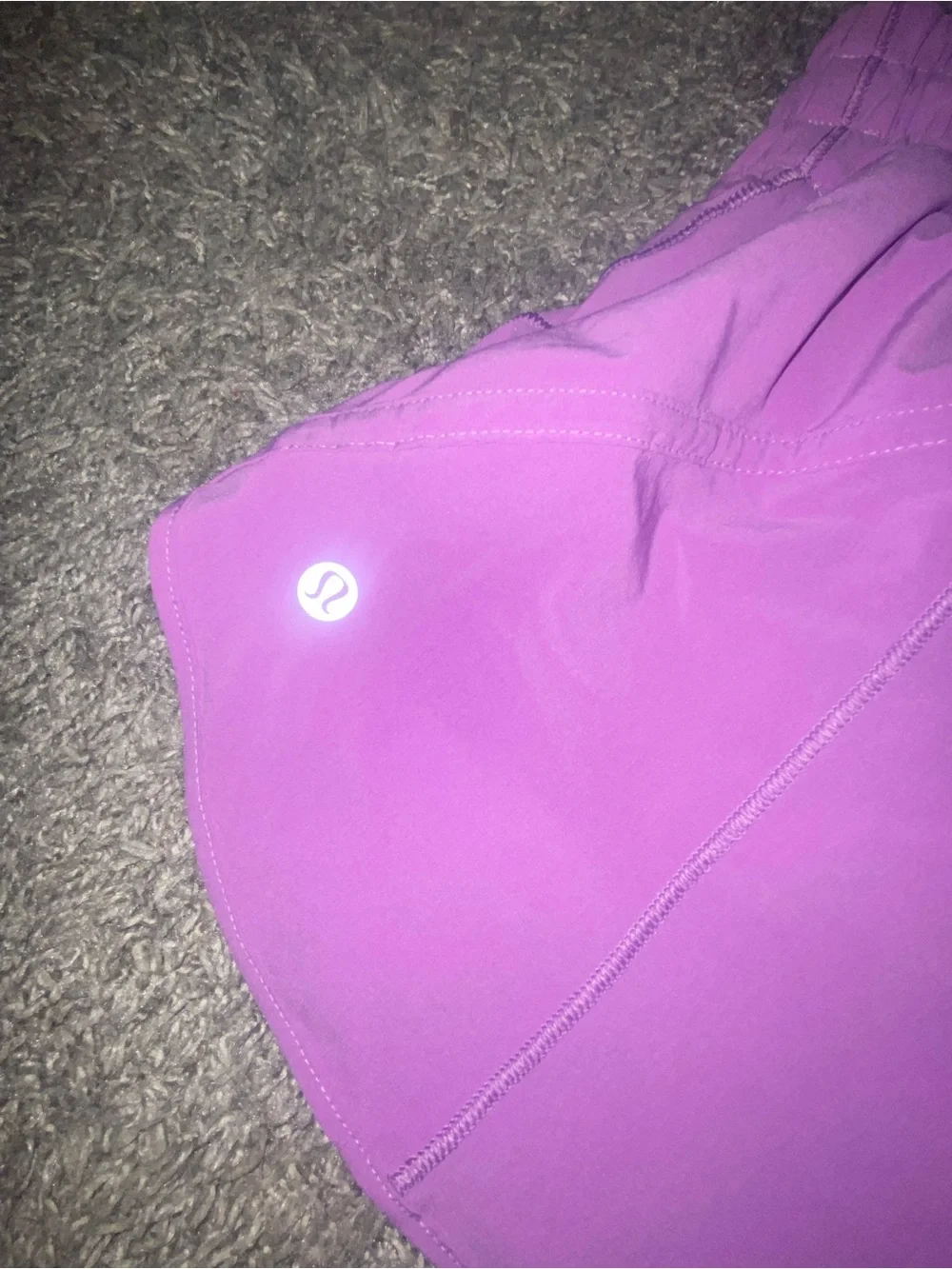 Lululemon Women's High-Waist Athletic Shorts in Lavender